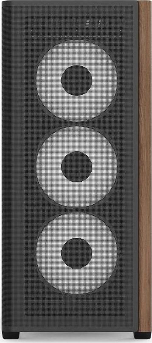Ae D501A Bk 4X12Cm A-Rgb Fanlı, Ahşap Ön Panel Temp Cam Yan Ve Mesh Ön Panel,Usb Type-C Boş Bilgisayar Kasası