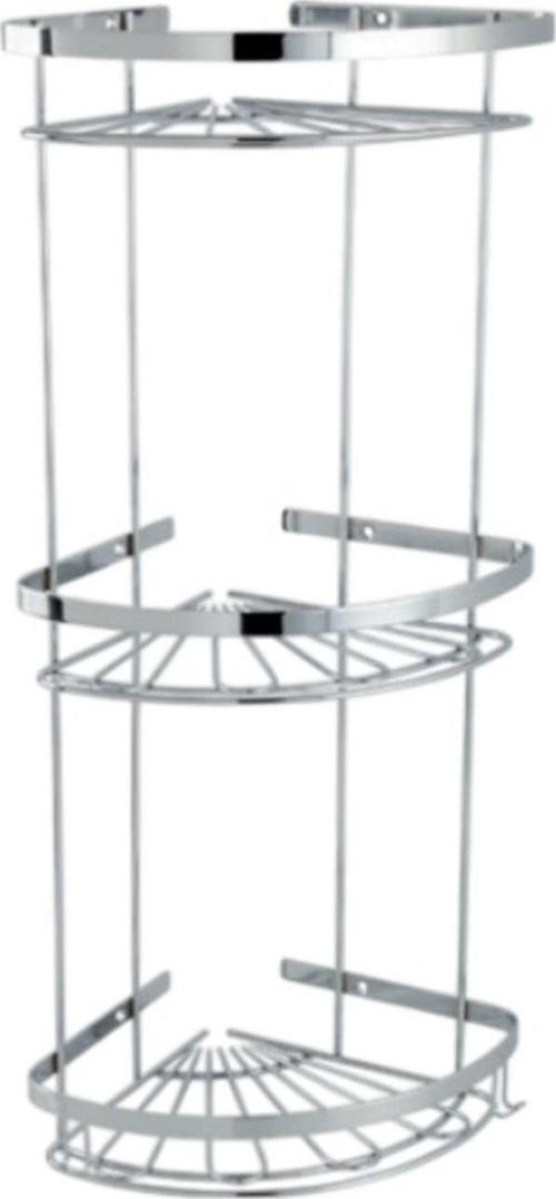 Zirve 304 Üçlü 19X19Cm Sabunluk Şampuanlık Ve Köşe Süngerlik