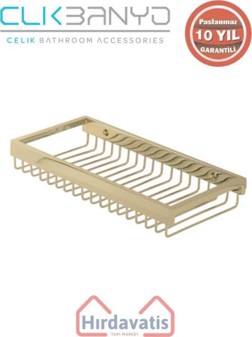 Paslanmaz Pirinç Kumru Lama Șampuanlık Tekli 15X25 Altın Sarı Gold