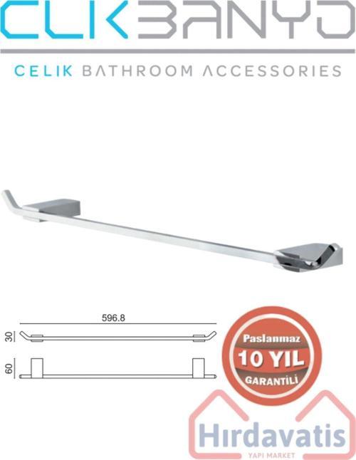 Paslanmaz Pirinç Titanik 60Cm Uzun Havluluk