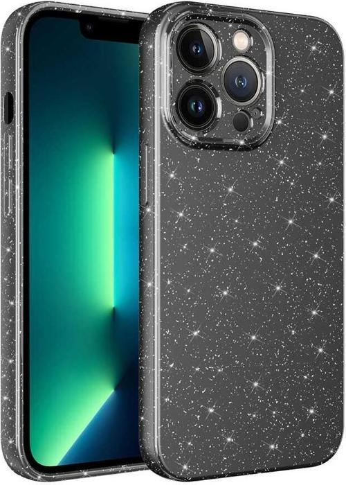 iPhone 13 Pro Max Uyumlu Kamera Korumalı Simli Parlak Yumuşak Silikon Kılıf