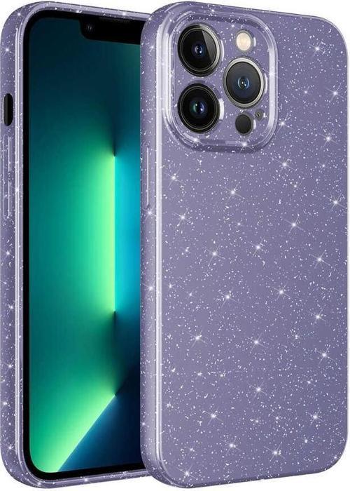 iPhone 13 Pro Max Uyumlu Kamera Korumalı Simli Parlak Yumuşak Silikon Kılıf