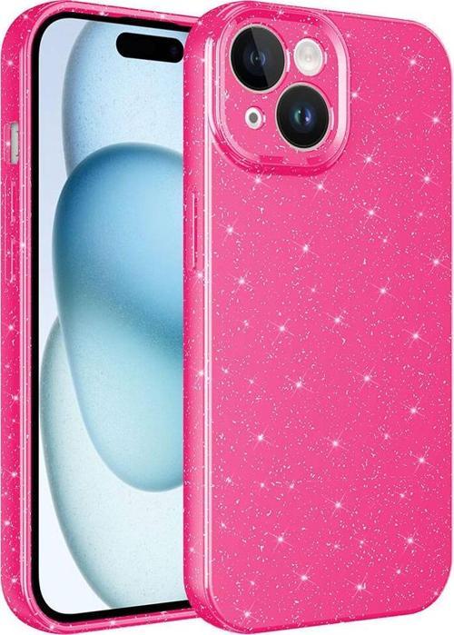 iPhone 15 Plus Uyumlu Kamera Korumalı Simli Parlak Yumuşak Silikon Kılıf