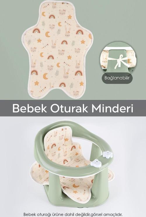 Yıldız Şekilli Bebek Oturağı Minderi - Yıkanabilir Bebek Oturak Minderi