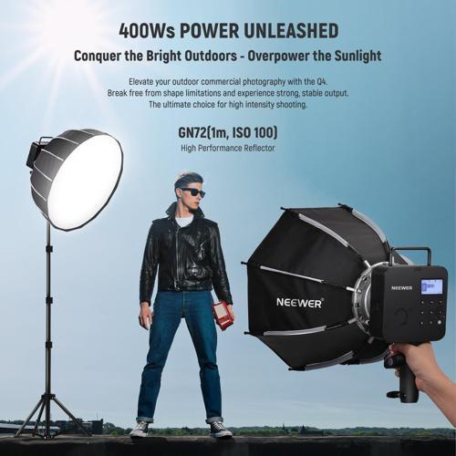 Q4 400Ws 2.4G TTL Akülü Paraflaş (Sony)