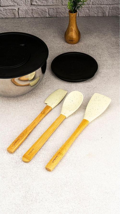 Zolly  3’Lü Spatula Seti Beyaz Büyük