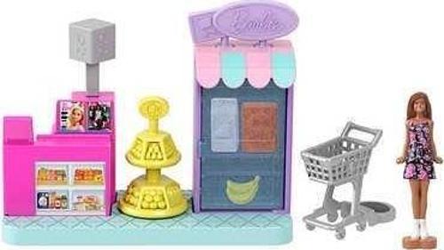 Mini Barbieland Bebek ve Oyun Seti Süpermarket JCR33