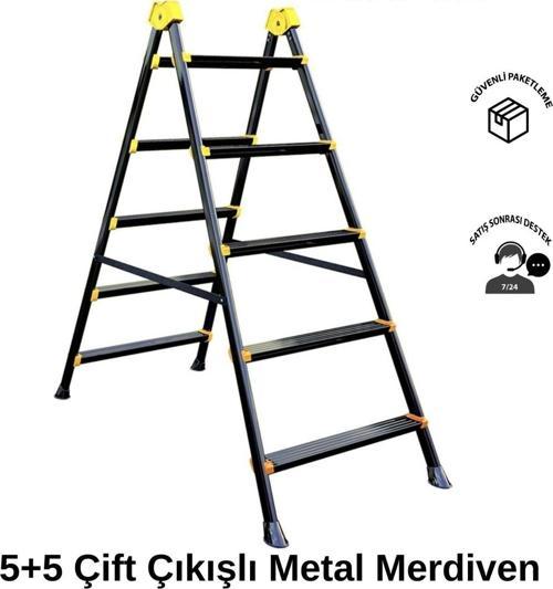 Zigana 5+5 Hardy Çift Çıkışlı Hafif Metal Merdiven