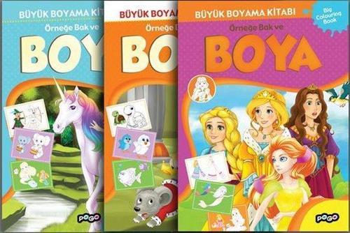 Büyük Boyama Seti-3 Kitap Takım