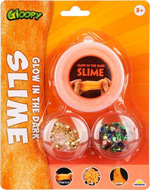 Gloopy Karanlıkta Parlayan Turuncu Slime