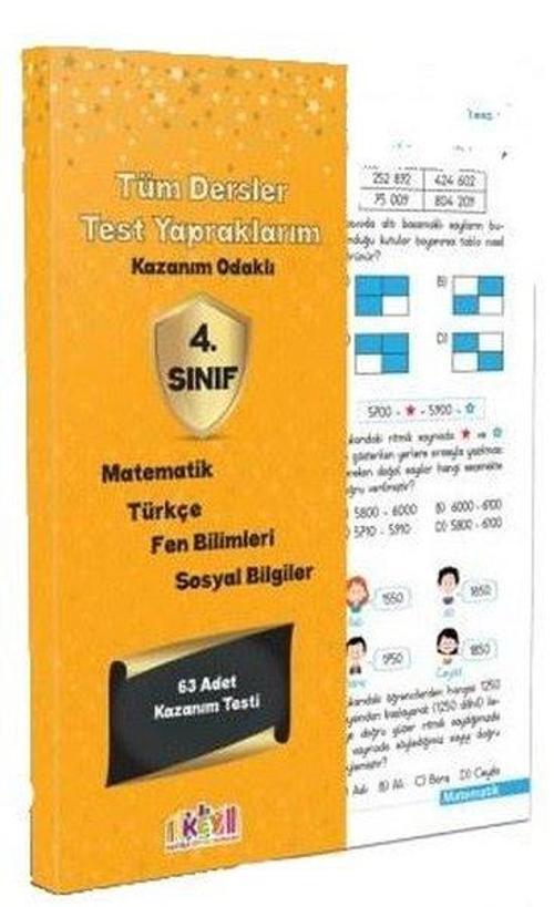 4.Sınıf Tüm Dersler Test Yapraklarım Kazanım Odaklı