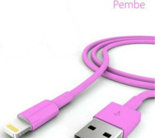 Şarj Data Kablosu - Pembe