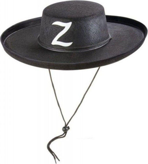 Z Logolu Çocuk Boy Bağcıklı Zorro Şapkası