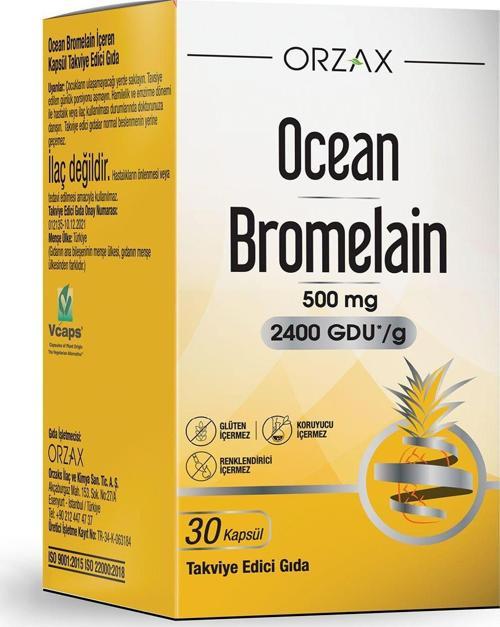 Bromelain 500 Mg - 30 Kapsül