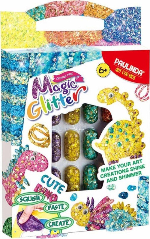 Paulinda Magic Glitter Cute Dino Hobi Set 12X5 Ml S00095579