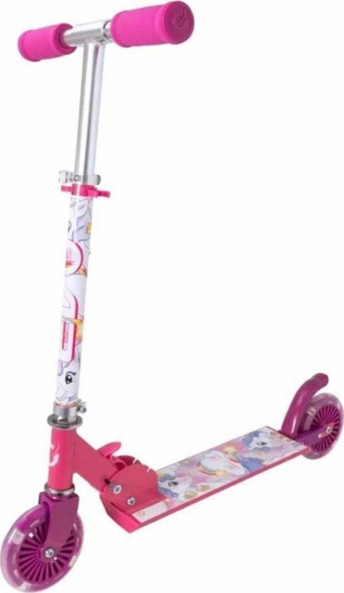 Evo 2 Tekerlekli Katlanabilir Unicorn Inline Işıklı Scooter
