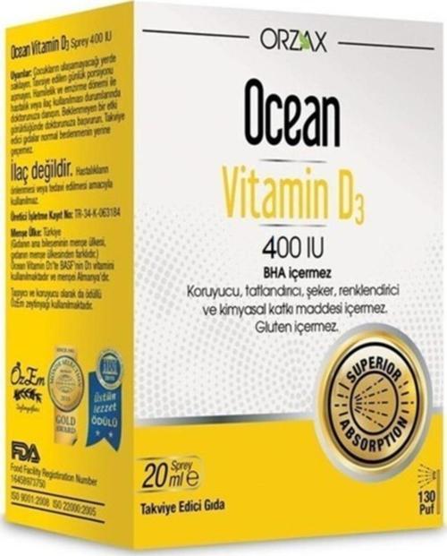 Vitamin D3 400'Iu Sprey 20 ml