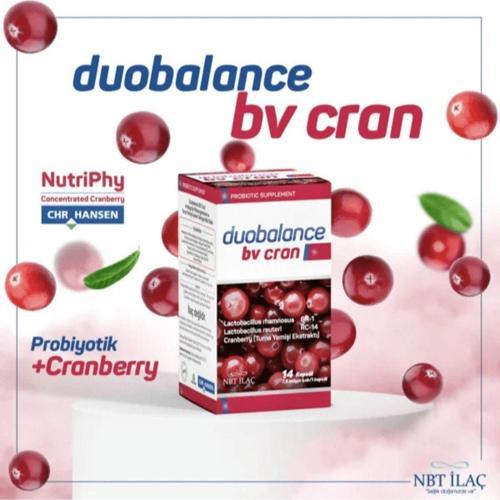 NBT İlaç Duobalance Bv Cran Takviye Edici Gıda 14 Kapsül