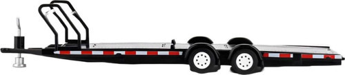 Mini Gt 1/64 Car Hauler Trailer Black Mgtac19