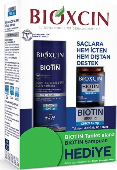 Biotin 5000 mg Çinko 15 mg Alana Biotin Şampuan 300 ml
