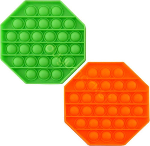 Sekizgen Tek Renk Pop Push İt Anti Stres Baloncukları Bubble Fidget