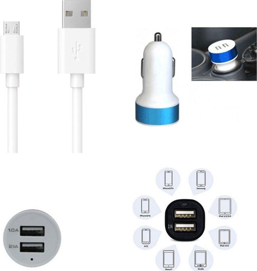 Çift Usb Girişli 3.1 Çıkışlı Seyahat Seti Android / Micro Usb