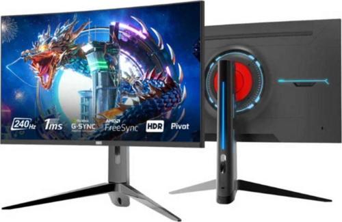 Vısıon V27240 27 Inç 1ms 240hz Dp Hdmi Fhd Curved Pivot Hoparlörlü Pro Gaming Monitor