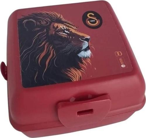 Aslan Desenli Beslenme Kabı 4 Bölmeli Çatal Kaşıklı Beslenme Kutusu