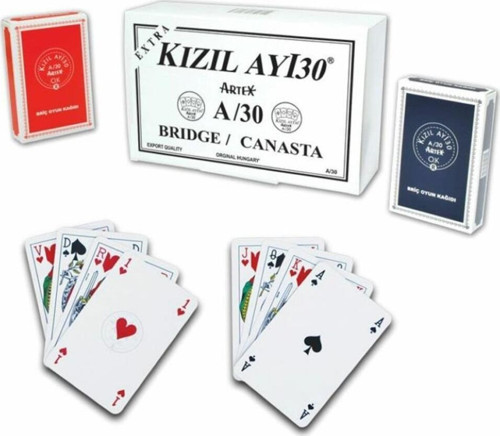 1030165 Ext Kızıl Ayı Artex A30 Oyun Kağıdı -Star Okey