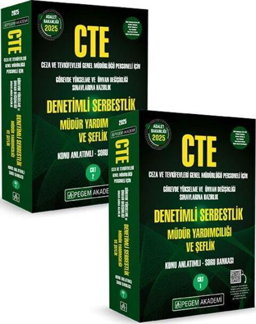 Pegem Yayınları 2025 CTE Adalet Bakanlığı Ceza ve Tevkifevleri Genel Müdürlüğü Görevde Yükselme ve Ünvan Değişikliği Sın