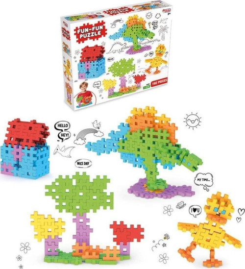 03906 Fun Fun Puzzle 192 Parça -Dede