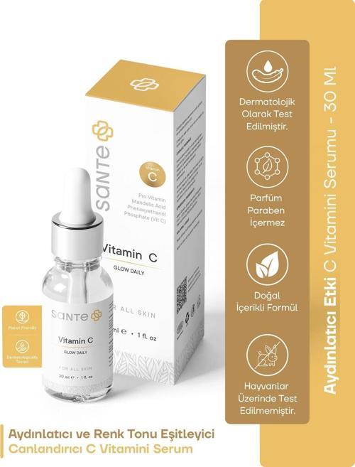 Aydınlatıcı ve Eşitleyici C Vitamini Serum 30 Ml