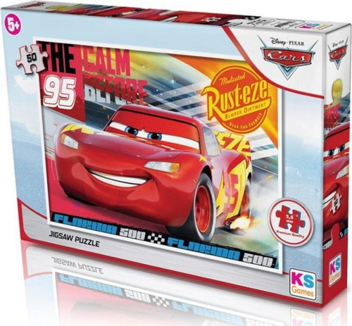Cr709 Cars 50 Parça Çocuk Puzzle -Ks Puzzle