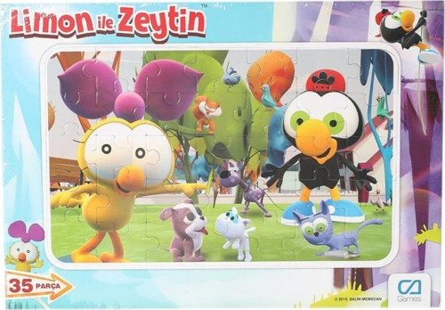 Cafrm-5082-5083 Limon İle Zeytin Frame Puzzle 35 Parça