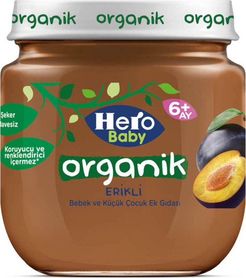 Hero Baby Organik Erik Püresi Kavanoz Mama 120 Gr