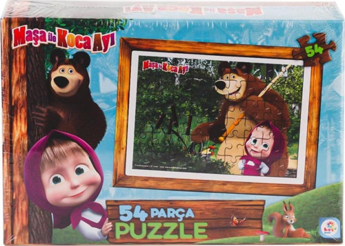 Ms7965 Masha Ve Koca Ayı 54 Parça Puzzle -Laçokids