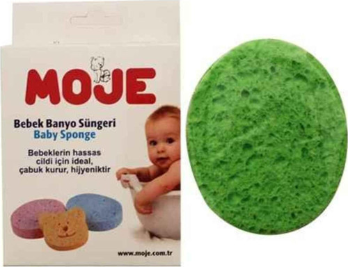 Selülozik Bebek Banyo Süngeri Yeşil