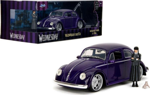 253255076 Jada Wednesday Volkswagen Beetle 1 24