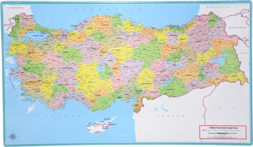 Lcsh001 Laço Siyasi Harita Çerçeveli Puzzle