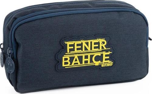 Sarı Rubber Detaylı Lacivert Kalem Çantası 25738