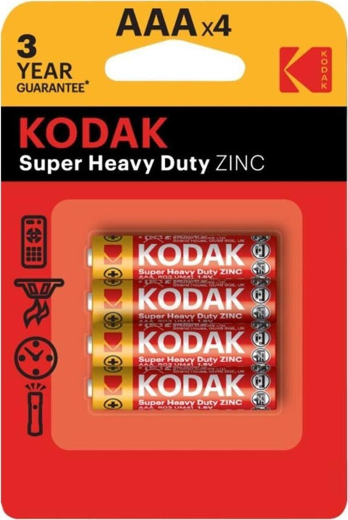 Kodak Çinko Karbon Blister İnce Pil 4Lü Aaa