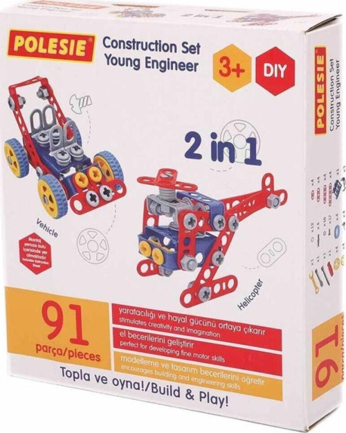 72986 Mucit 2'Si 1 Arada İnşa Seti 91 Parça -Polesie