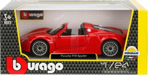 21076 1:24 Porsche 918 Spyder Model Araba -Sunman