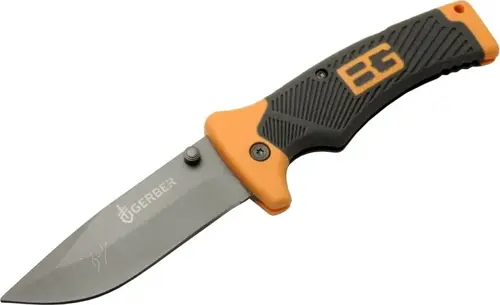 Bear Grylls 113 Turuncu Kamp Çakı 21cm - Manuel, Kemerlikli
