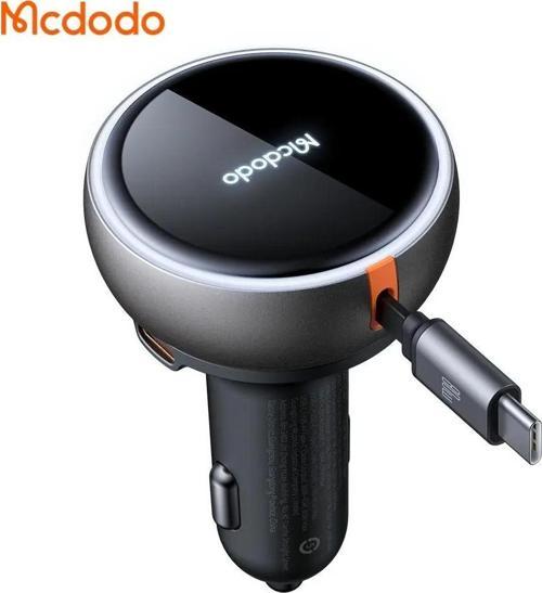 CC-4850 80W Geri Çekilebilir Kablolu Hızlı Araç Çakmak Şarj Cihazı