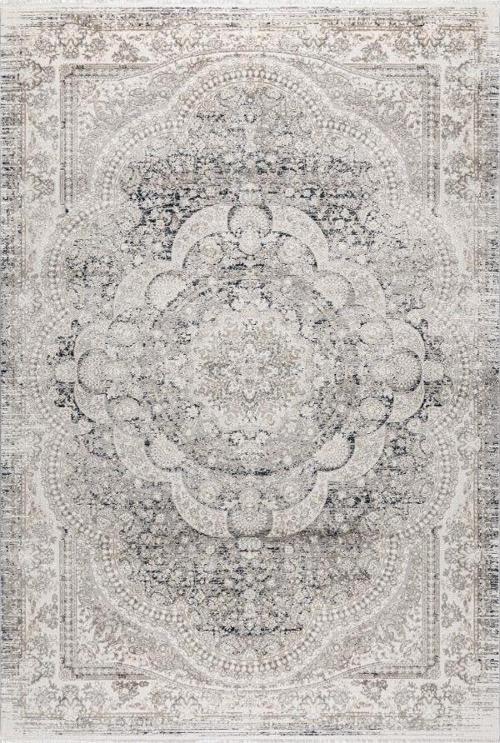Halı Kratos 75965-30 Bej Gri Akrilik Salon Oturma Yatak Odası Halısı