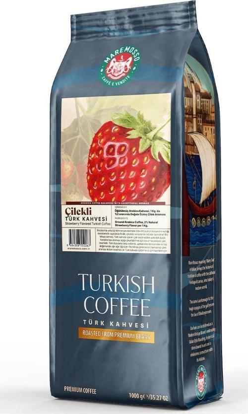 Çilek Aromalı Türk Kahvesi 1 KG.