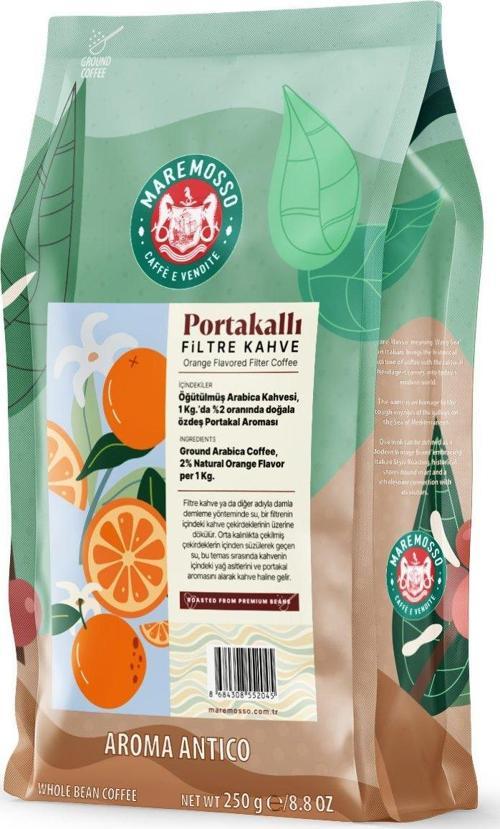 Portakal Aromalı Filtre Kahve 250 Gr.