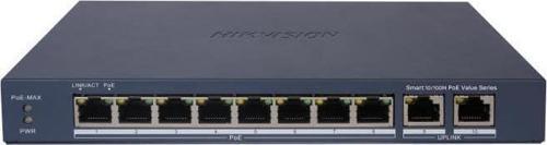 DS-3E1310P-EI/M 8 Port 10/100 Mbps 2 Gigabit Uplink Port Akıllı PoE Switch