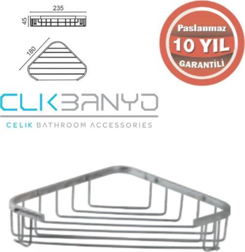 25-168.1P Eda Tekli Köşe 18X18 Sabunluk Ve Şampuanlık